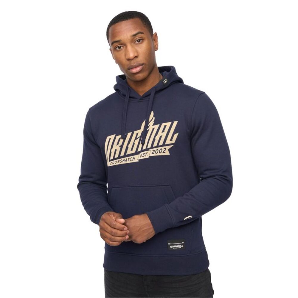 Crosshatch Mens Jampstead Hoodie / Navy